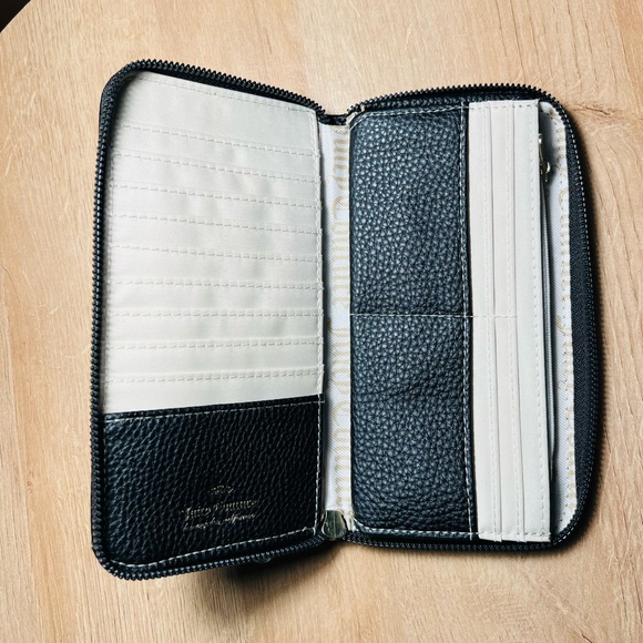 Juicy Couture Black Wallet with Red Heart Accent - Picture 3 of 4